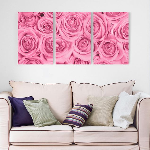 Lienzos flores Pink Roses