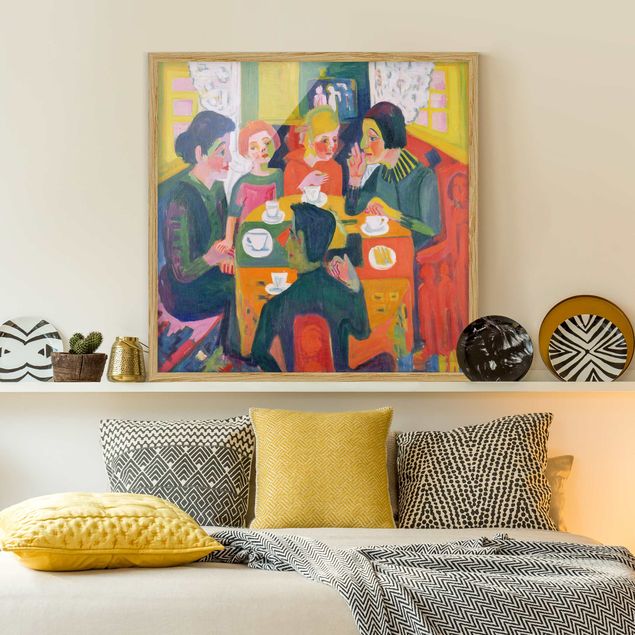 Pósters enmarcados de cuadros famosos Ernst Ludwig Kirchner - Coffee Table