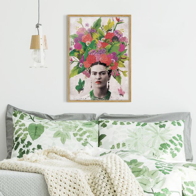 Reproducciones de cuadros Frida Kahlo - Flower Portrait