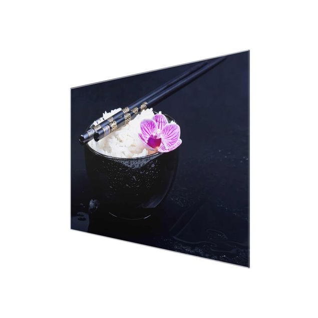 Cuadros de flores modernos Rice Bowl With Orchid