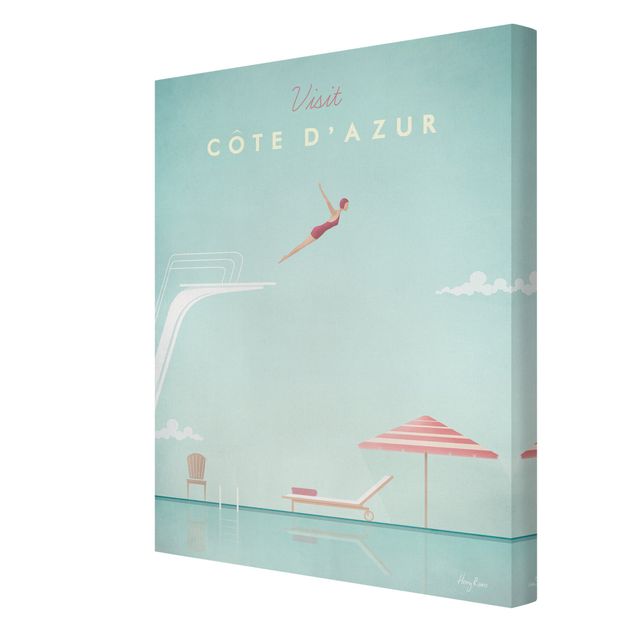 Cuadros de ciudades Travel Poster - Côte D'Azur