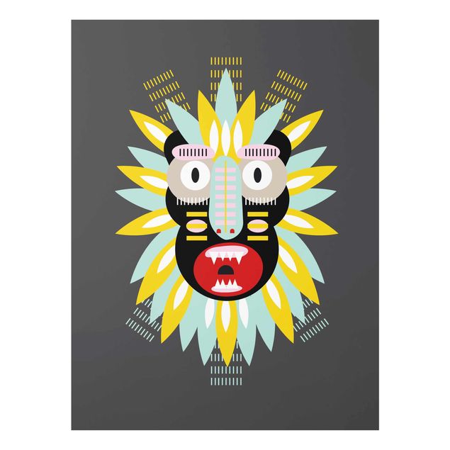 Cuadros multicolor Collage Ethnic Mask - King Kong