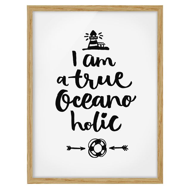Cuadros marinos I Am A True Oceanoholic