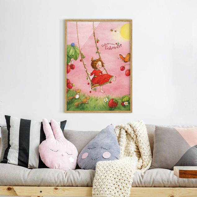 Cuadros decorativos modernos Little Strawberry Strawberry Fairy - Tree Swing
