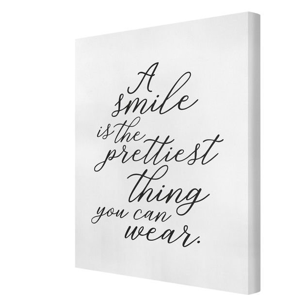 Cuadros decorativos A Smile Is The Prettiest Thing