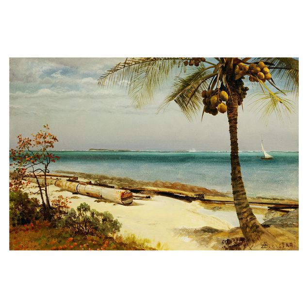 Papel pared paisaje Albert Bierstadt - Tropical Coast