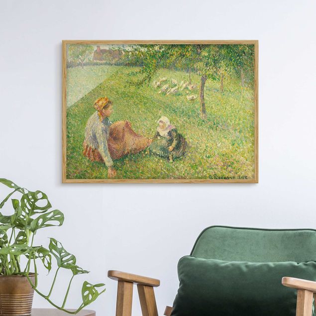 Cuadros Impresionismo Camille Pissarro - The Geese Pasture