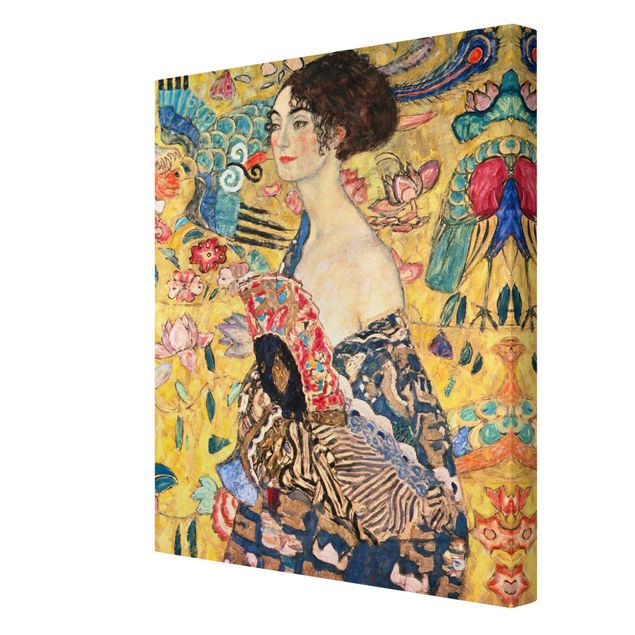 Reproducciónes de cuadros Gustav Klimt - Lady With Fan