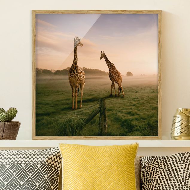 Decoración en la cocina Surreal Giraffes