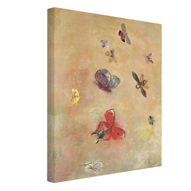 Cuadros de mariposas y flores Odilon Redon - Colourful Butterflies