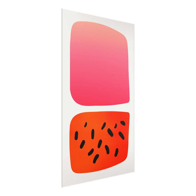 Cuadros abstractos para salón Abstract Shapes - Melon And Pink