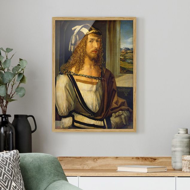 Pósters enmarcados de cuadros famosos Albrecht Dürer - Self-portrait at 26