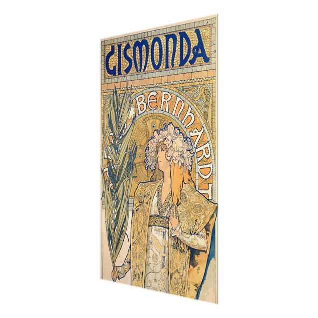 Cuadros de cristal frases Alfons Mucha - Poster For The Play Gismonda