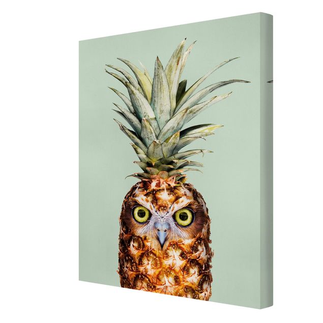 Cuadro verde Pineapple With Owl