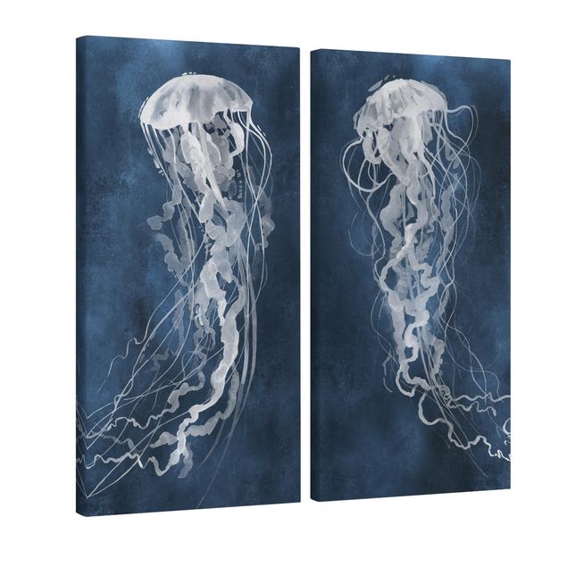 Cuadros de animales Jellyfish Dance Set I