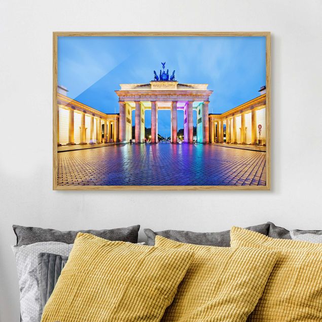 Cuadros 3d Illuminated Brandenburg Gate