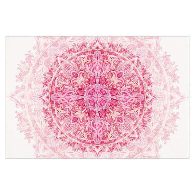 Papeles pintados Mandala Watercolour Ornament Pink