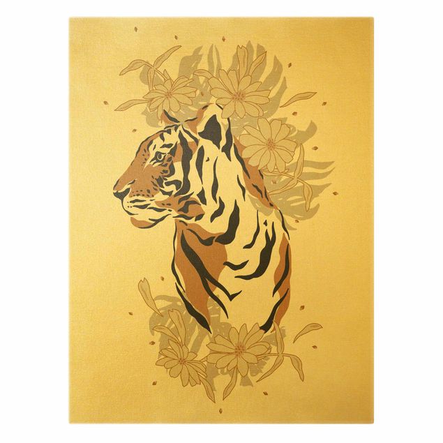 Cuadros en lienzo Safari Animals - Portrait Tiger