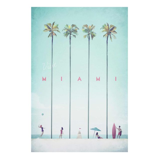 Cuadros con mar Travel Poster - Miami