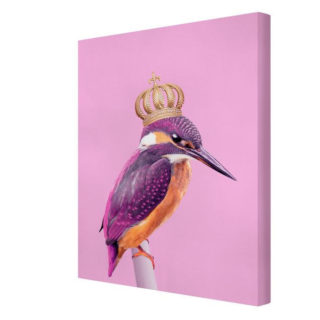 Cuadros Jonas Loose Pink Kingfisher With Crown