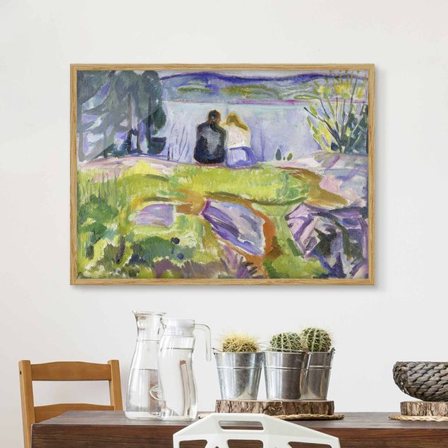 Decoración en la cocina Edvard Munch - Spring (Love Couple On The Shore)