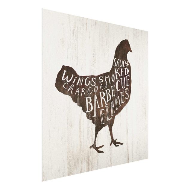 Cuadros decorativos modernos Farm BBQ - Chicken