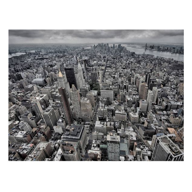 Lienzos en blanco y negro View Over Manhattan