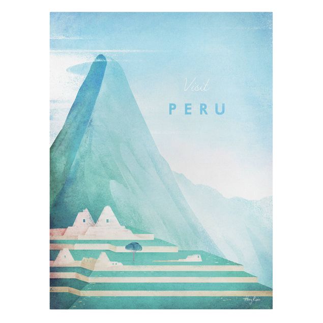 Lienzos ciudades del mundo Travel Poster - Peru