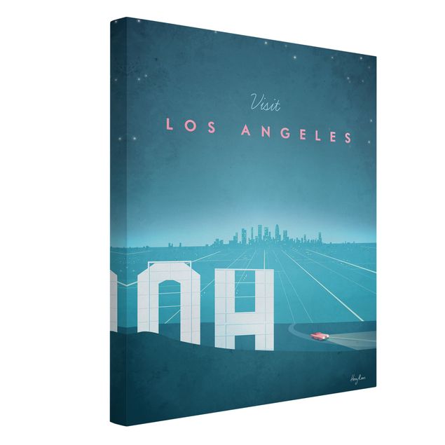 Lienzos de cuadros famosos Travel Poster - Los Angeles