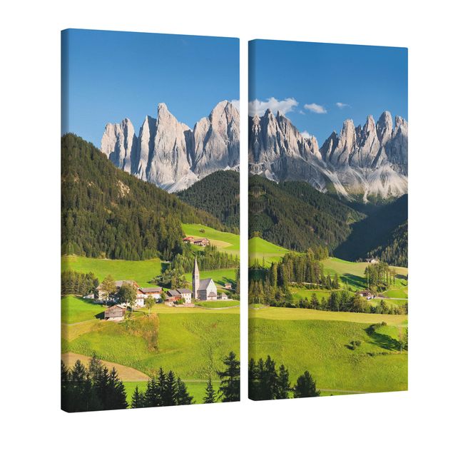 Cuadros montañas Odle In South Tyrol