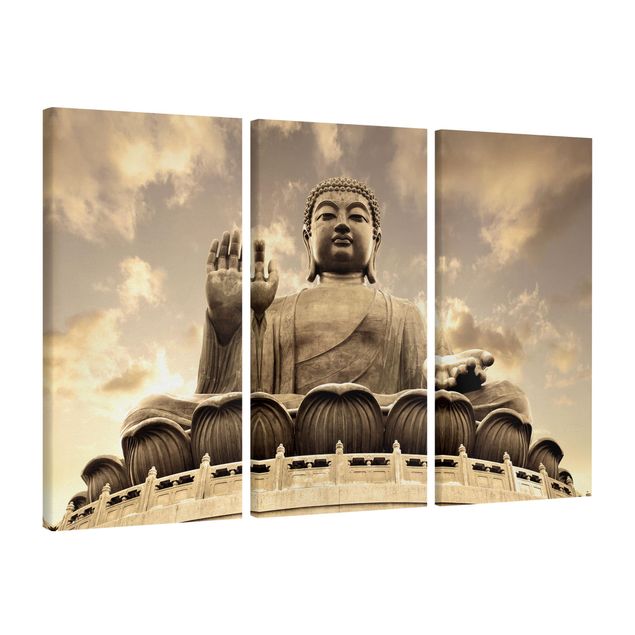 Cuadros espirituales  Big Buddha Sepia