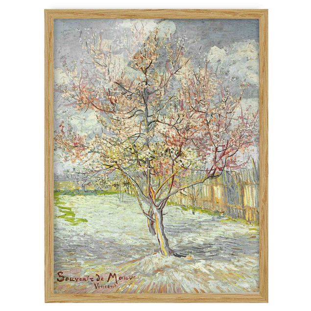 Cuadros puntillismo Vincent van Gogh - Flowering Peach Trees