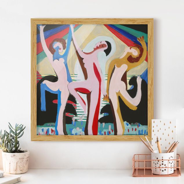 Decoración en la cocina Ernst Ludwig Kirchner - colour Dance
