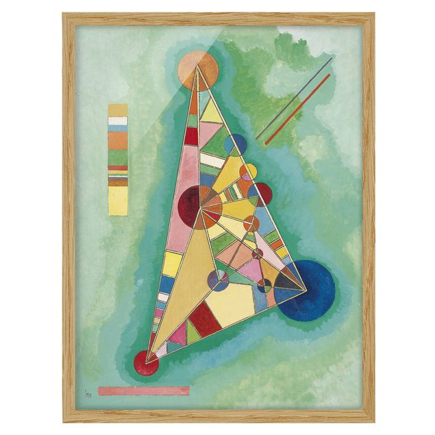 Reproducciones de cuadros Wassily Kandinsky - Variegation in the Triangle