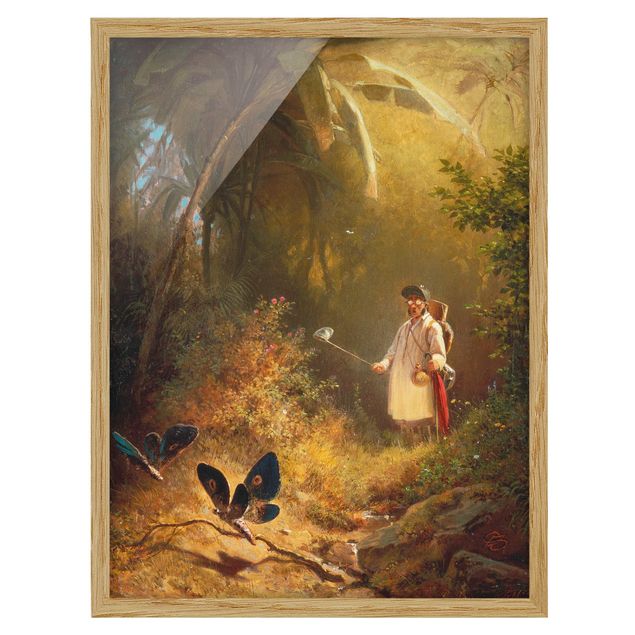 Láminas cuadros famosos Carl Spitzweg - The Butterfly Hunter