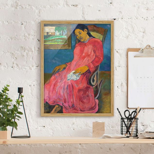 Cuadros impresionistas Paul Gauguin - Faaturuma (Melancholic)
