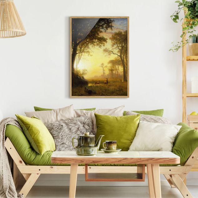 Estilo artístico Romanticismo Albert Bierstadt - Light in the Forest