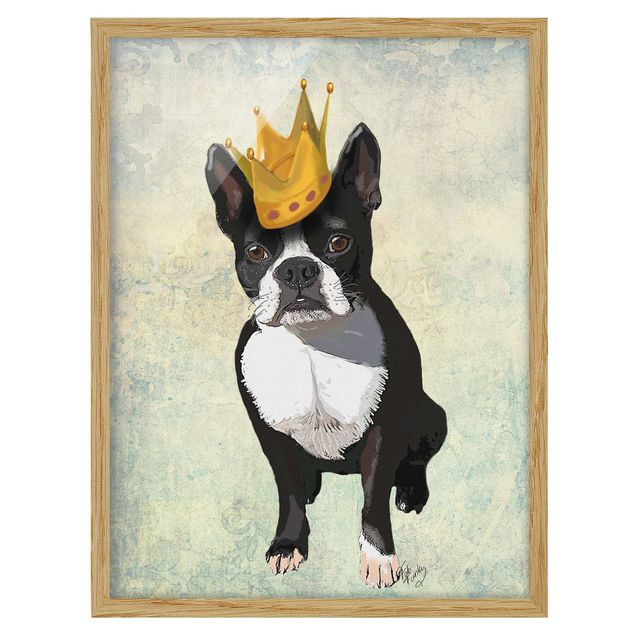 Cuadros retro vintage Animal Portrait - Terrier King