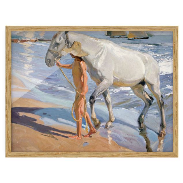Cuadros famosos Joaquin Sorolla - The Horse’S Bath