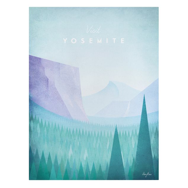 Cuadros paisajes Travel Poster - Yosemite Park