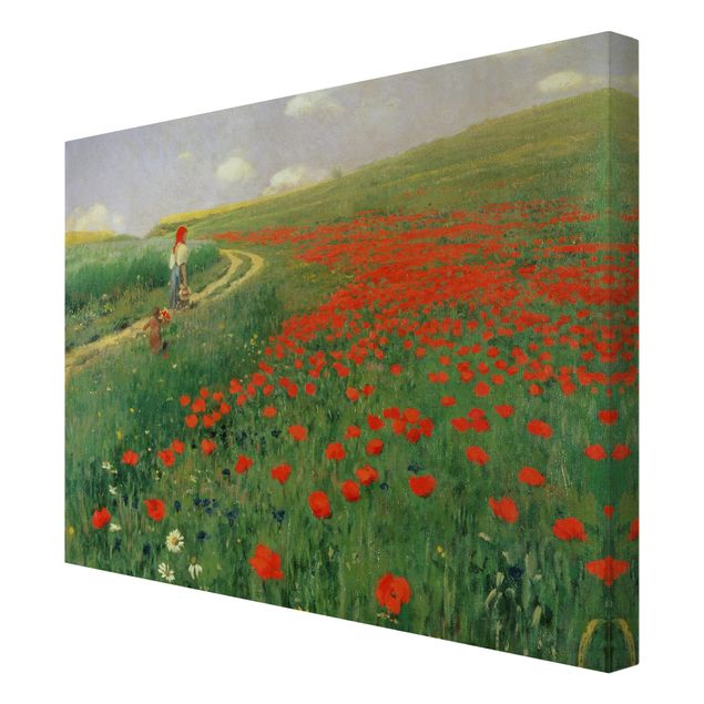 Cuadros paisajes Pál Szinyei-Merse - Summer Landscape With A Blossoming Poppy