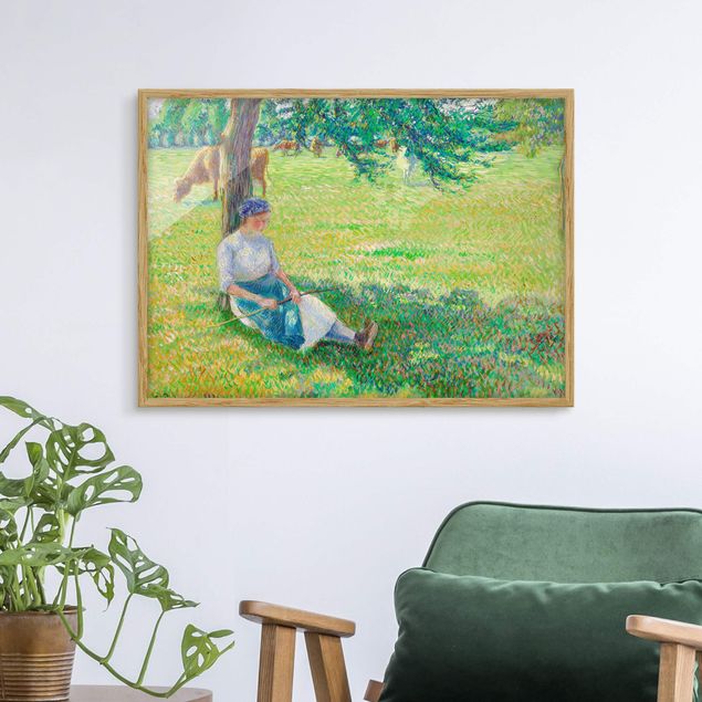 Cuadro del Impresionismo Camille Pissarro - Cowgirl, Eragny