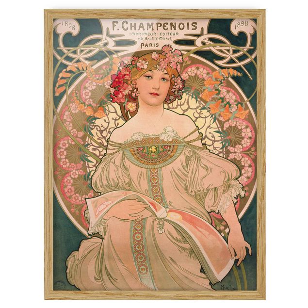 Cuadros famosos Alfons Mucha - Poster For F. Champenois