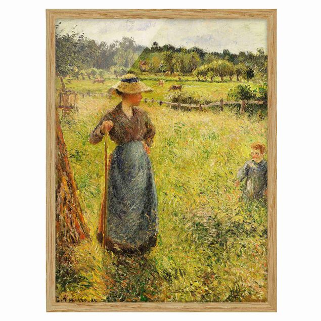 Cuadros puntillismo Camille Pissarro - The Haymaker