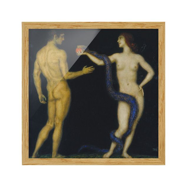 Reproducciones de cuadros Franz von Stuck - Adam and Eve