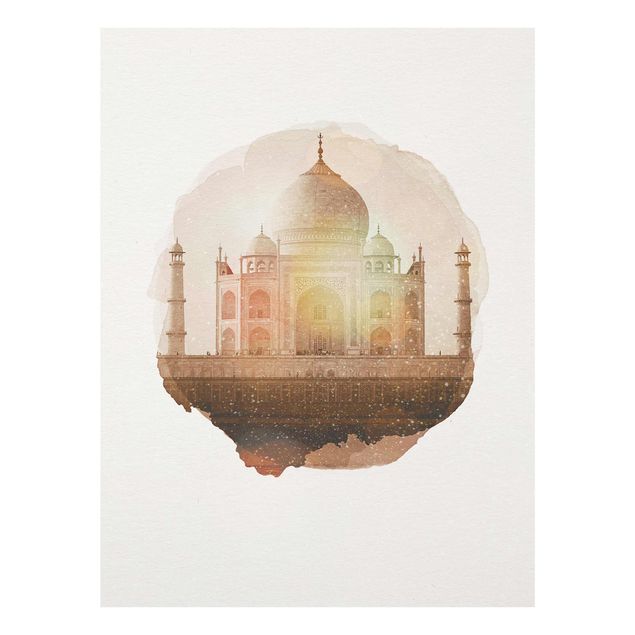Cuadros modernos WaterColours - Taj Mahal