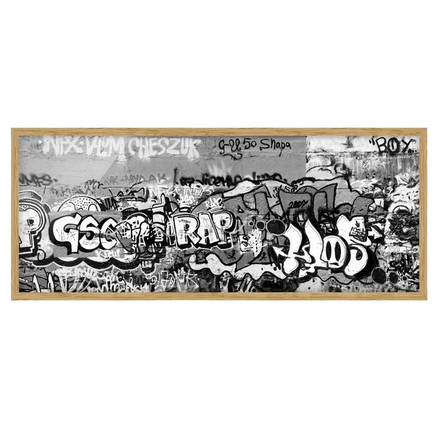 Pósters enmarcados con frases Graffiti Art