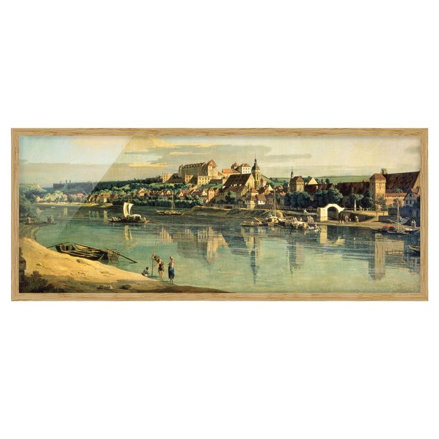 Pósters enmarcados de cuadros famosos Bernardo Bellotto - View Of Pirna