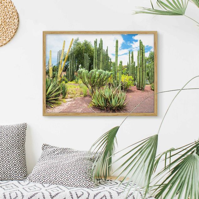Pósters enmarcados de cuadros famosos Cactus Landscape