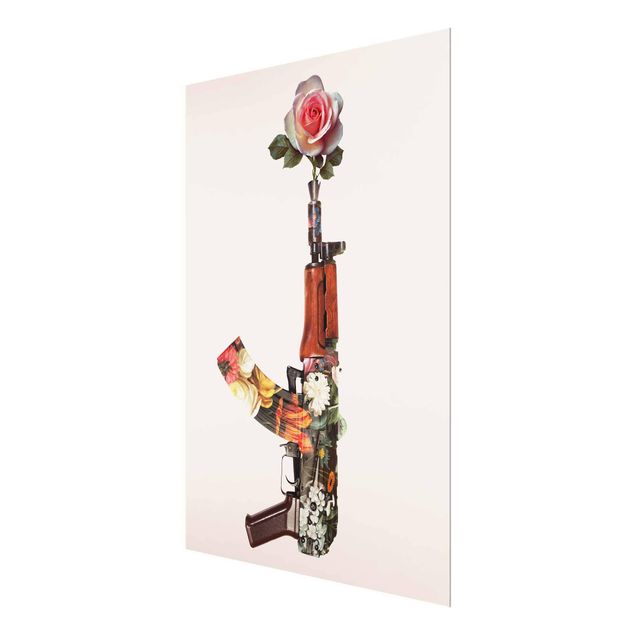 Cuadros de flores modernos Weapon With Rose